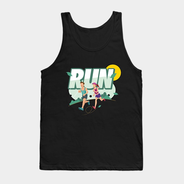 RUN AND FUN Tank Top by BALINESE GIRL